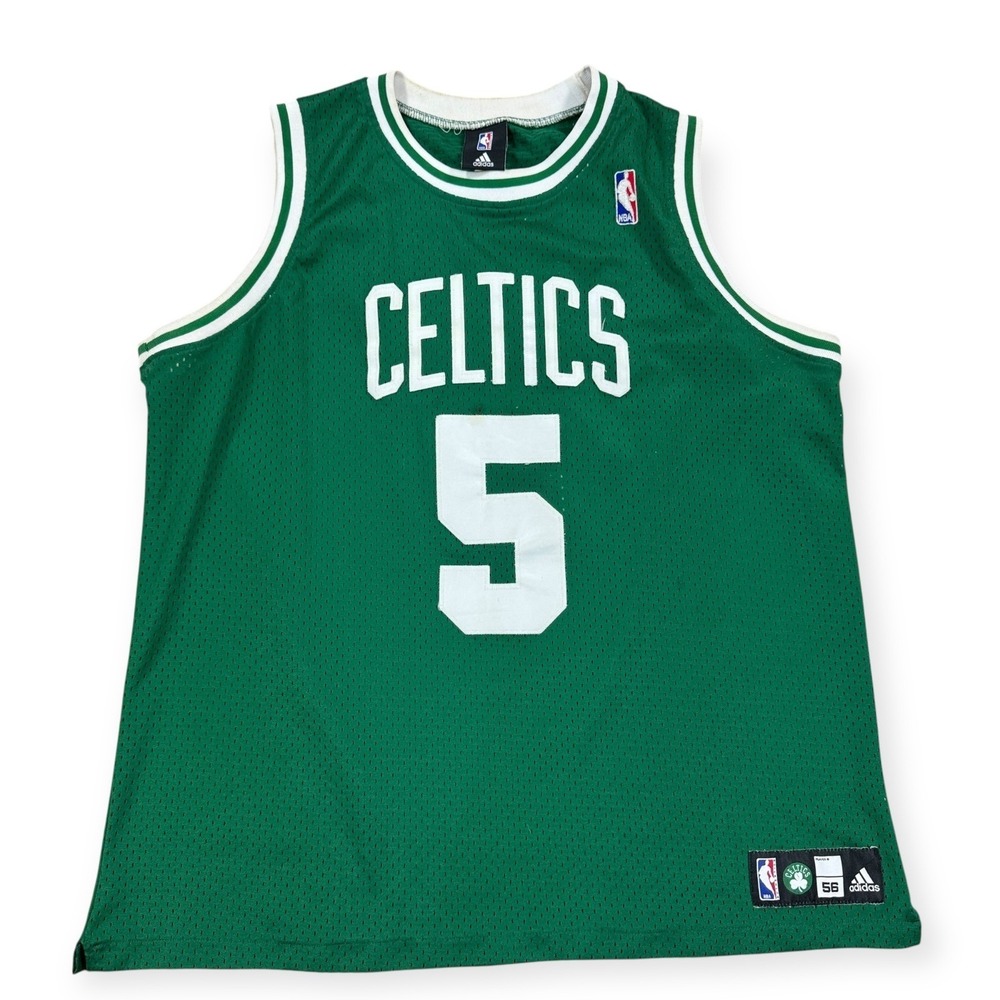 Vintage Adidas Jersey Men's Size 56 Green Boston Celtics Kevin Garnett #5 NBA